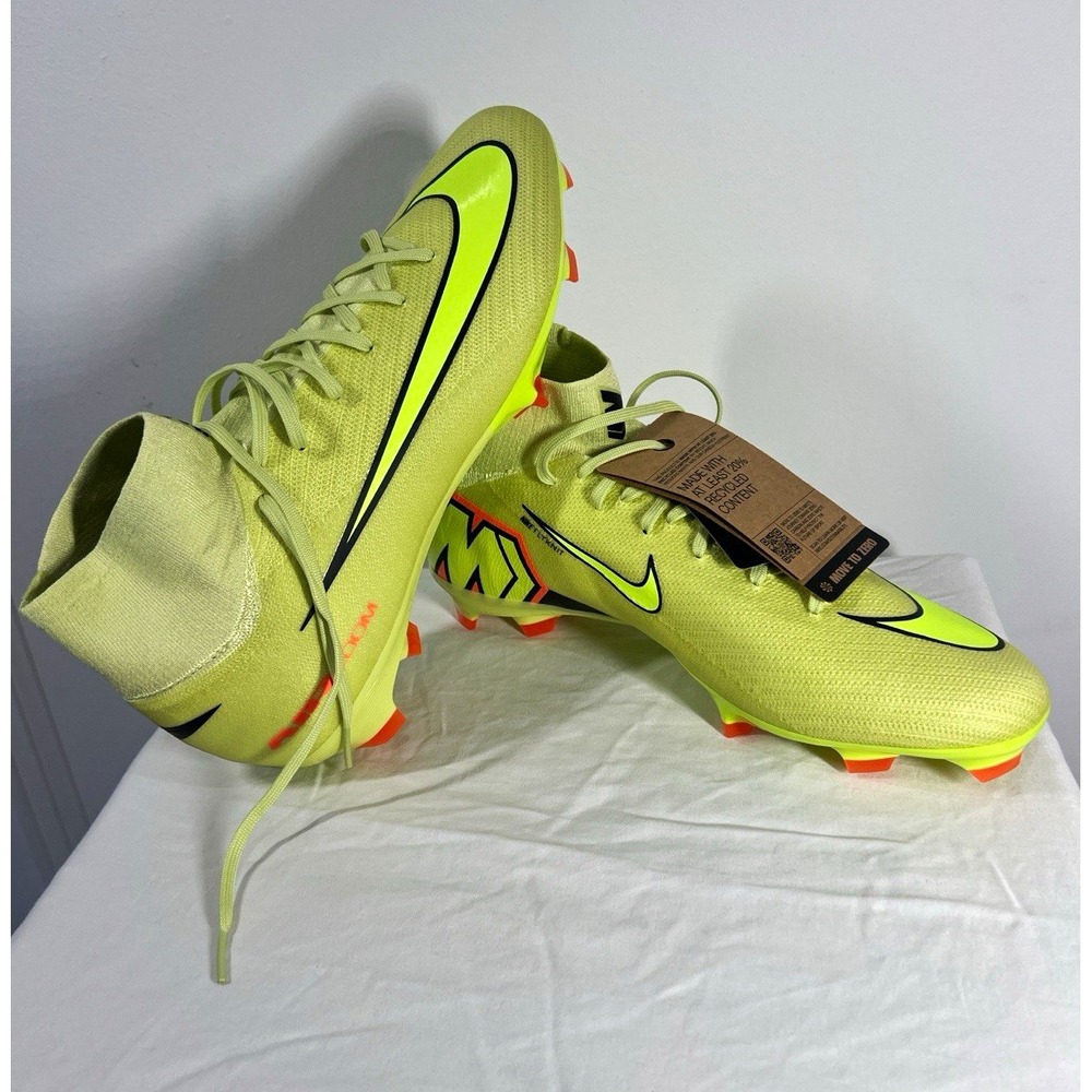 Nike Mercurial Superfly 10 Pro FG Mens 10 Limelight HF9433-300 Soccer Cleats NWT